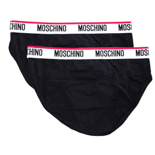 Moschino slip elastico logato bi-pack