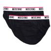 Moschino slip elastico logato bi-pack