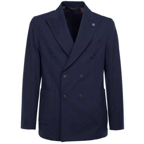 Outfit double-breasted dress blue