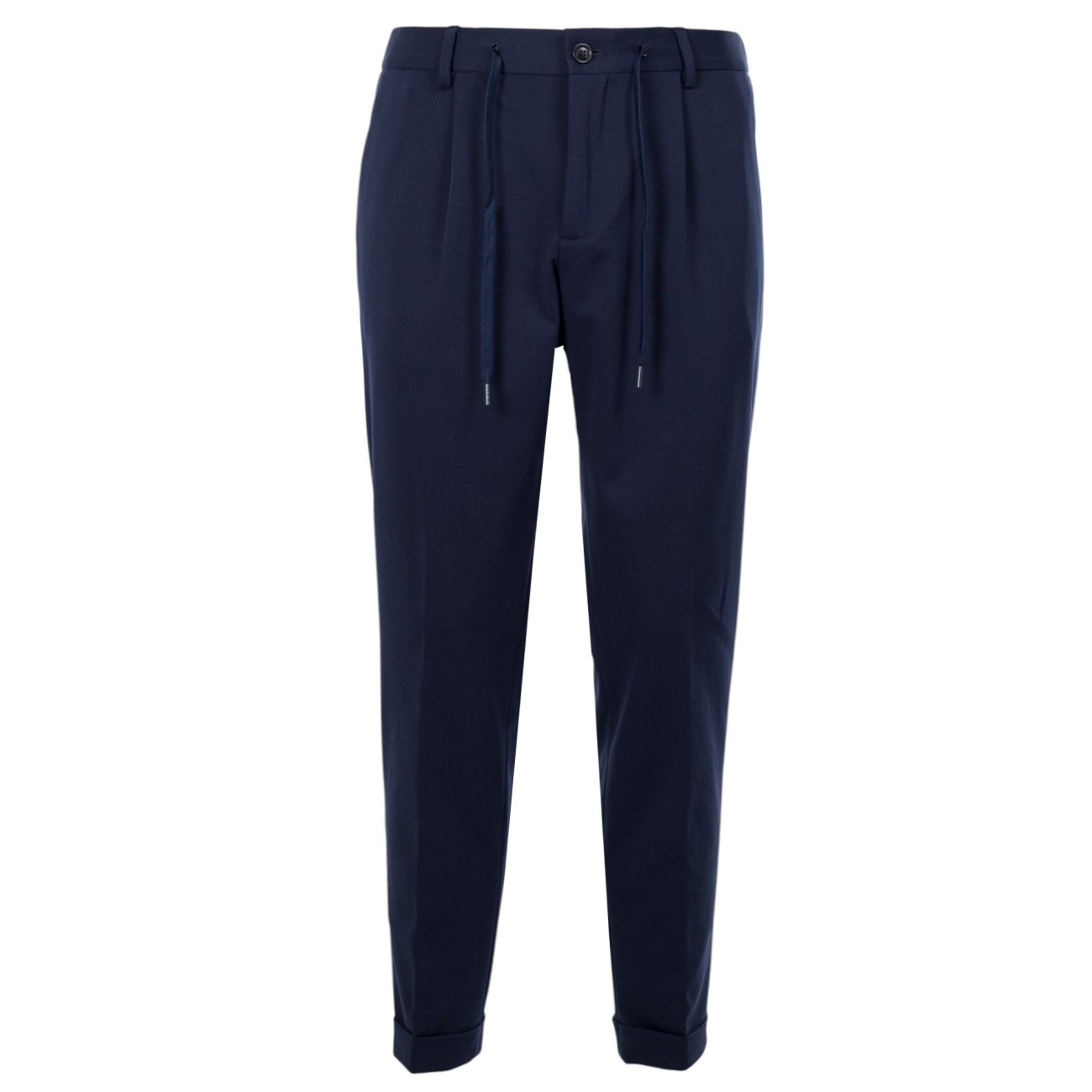 Outfit abito doppiopetto blu
