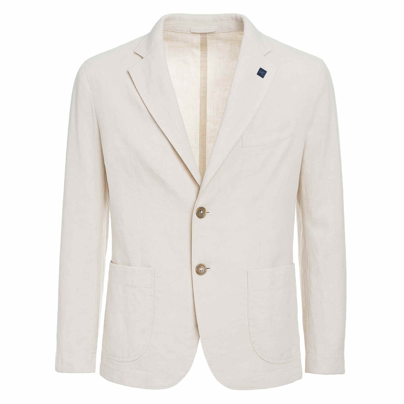 Outfit giacca beige in lino