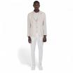 Outfit giacca beige in lino