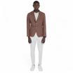 Outfit giacca marrone in lino