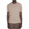 Outfit maglia maniche corte in filo beige