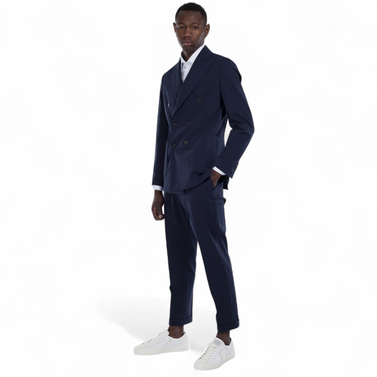 Outfit Blue Trousers with...