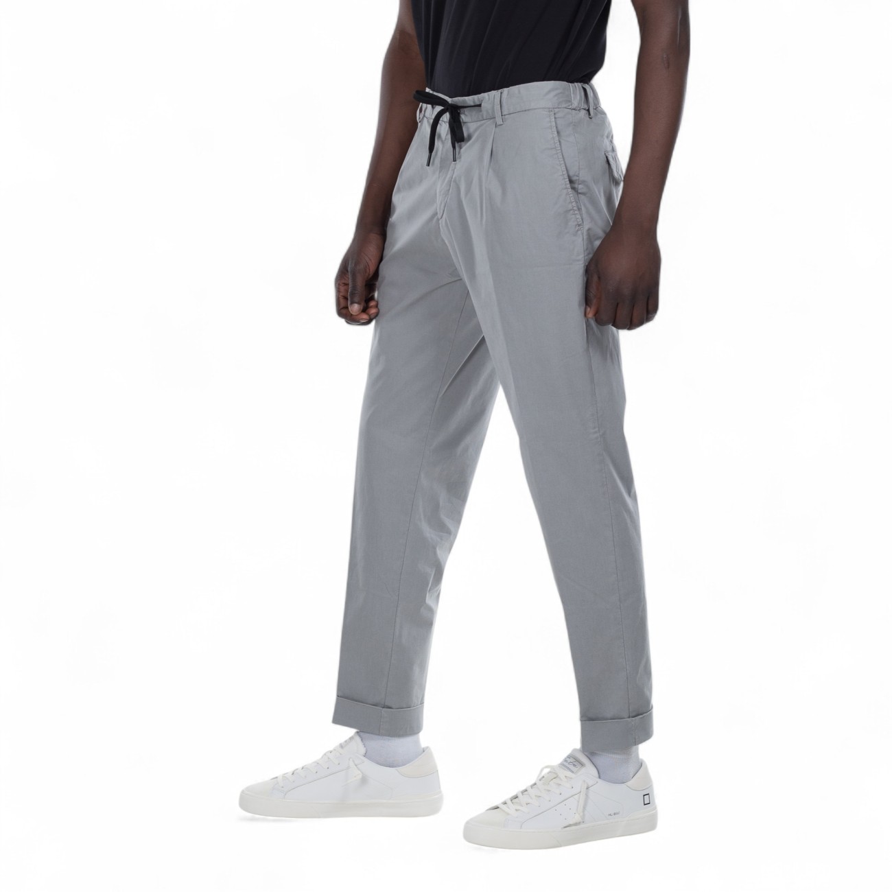 Outfit gray pants with drawstring