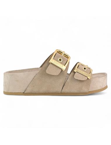 Colors of California sandali para alta camoscio beige