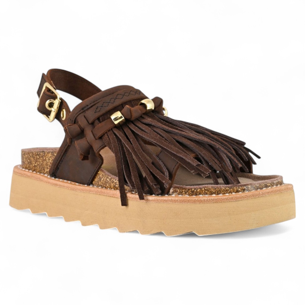 Colors of California platform sandals brown
