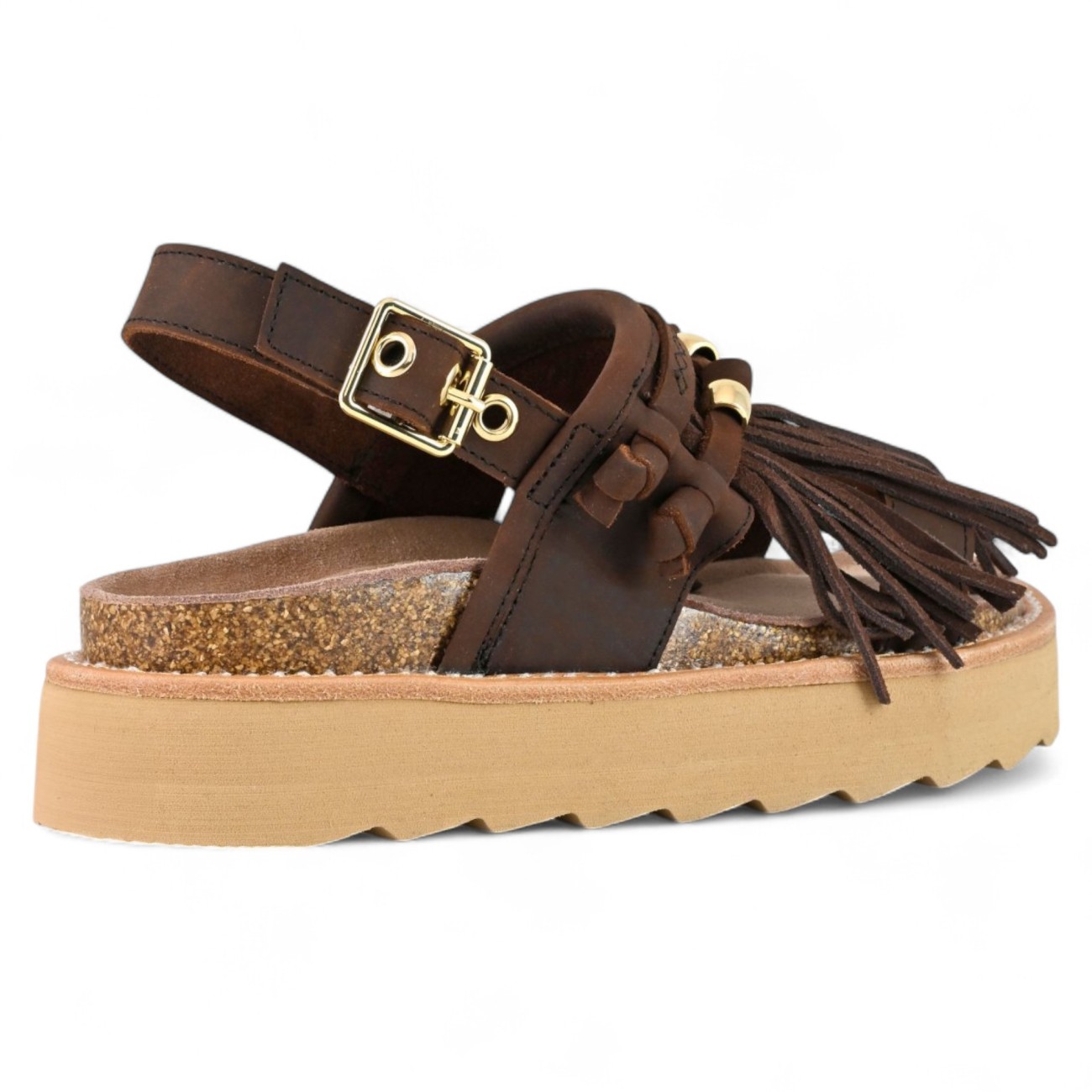 Colors of California platform sandals brown