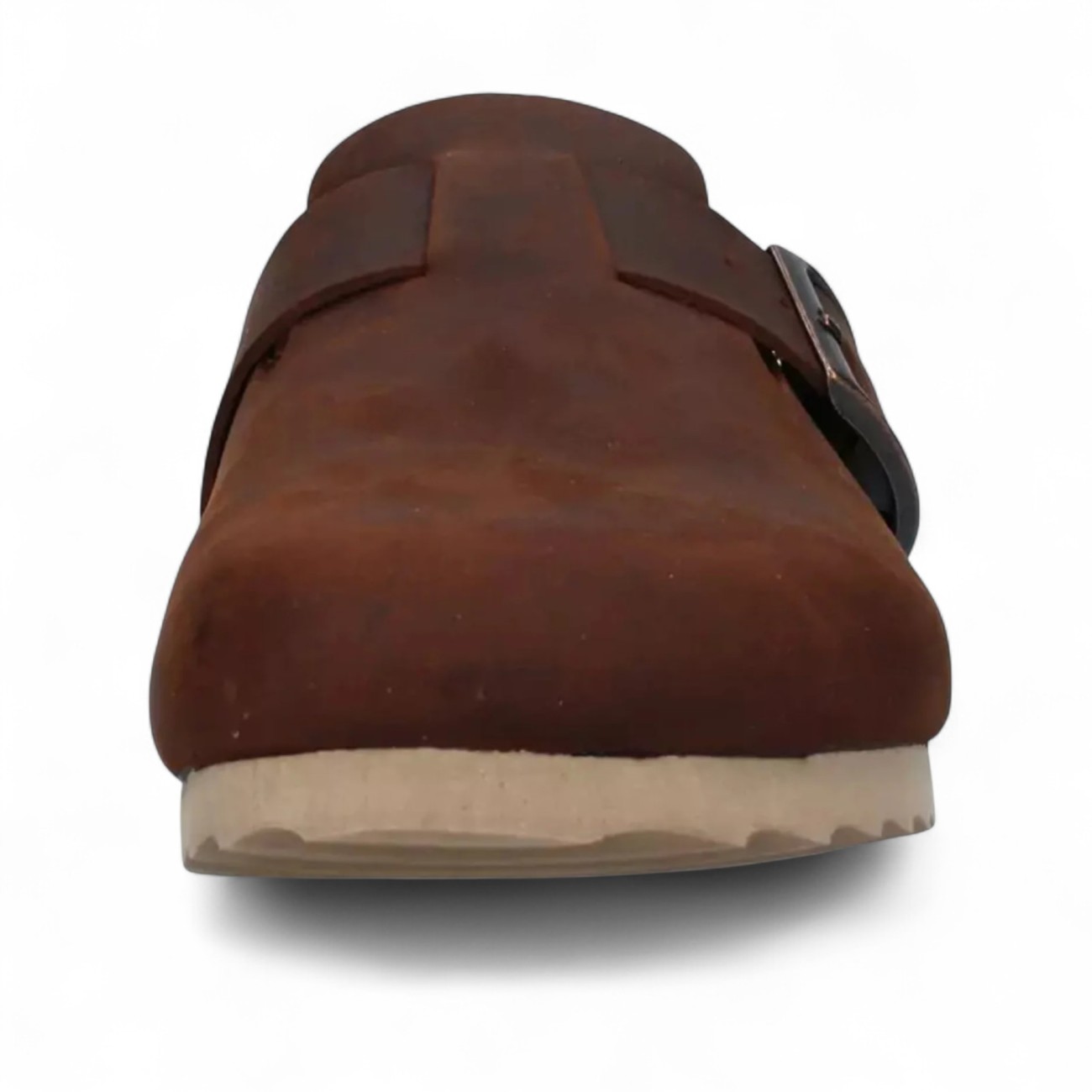 Colors of California brown sabot with buckle