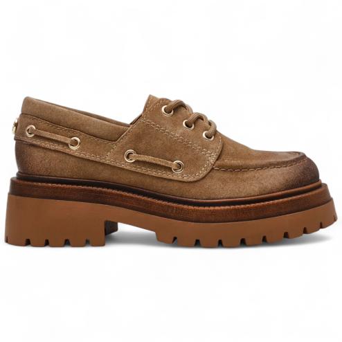 Steve Madden Detroit brown suede platform loafer