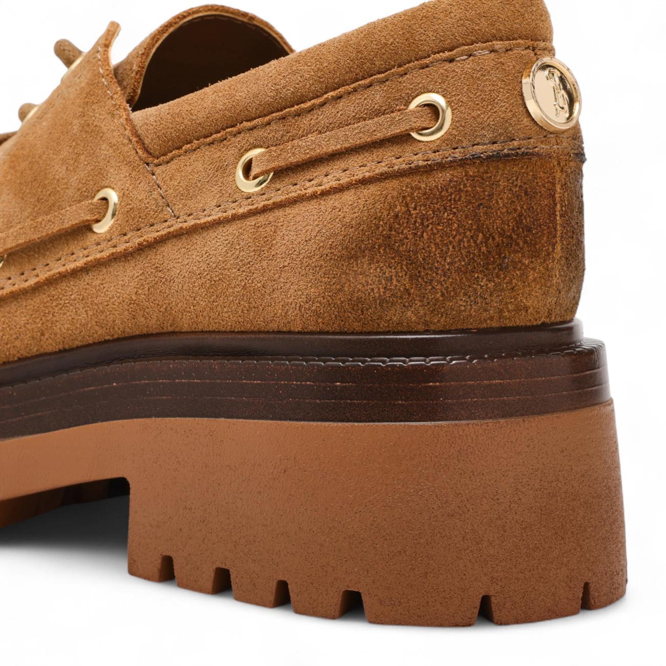 Steve Madden Detroit brown suede platform loafer