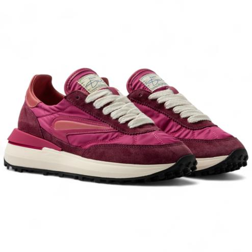 Date sneakers running nylon fuxia