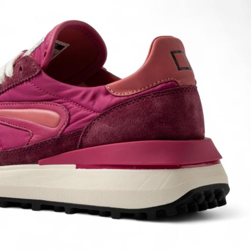 Date sneakers running nylon fuxia