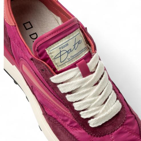 Date sneakers running nylon fuxia