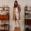 Date sneakers running nylon fuxia