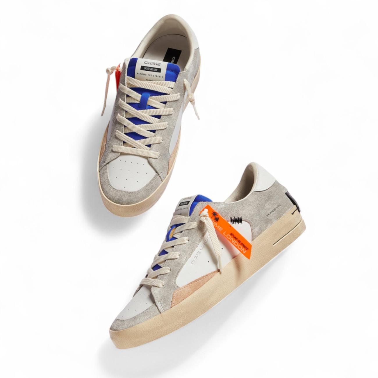 Crime London low sneakers Sk8 deluxe grey