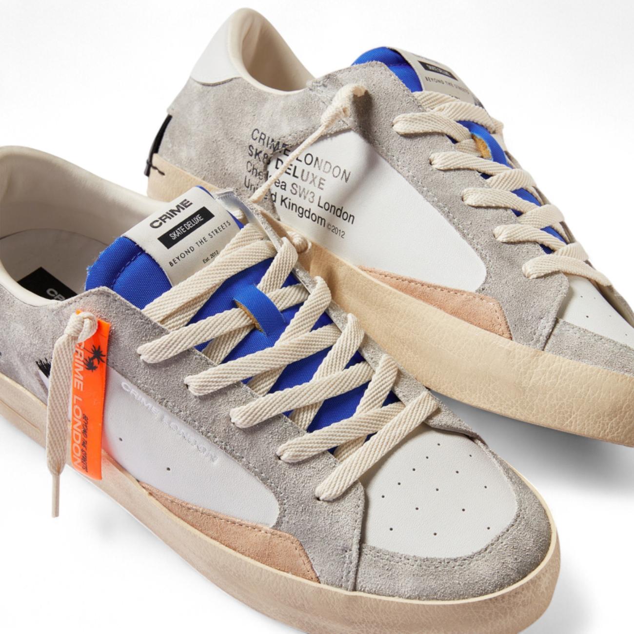 Crime London low sneakers Sk8 deluxe grey