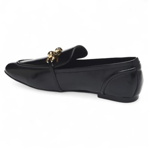 Jeffrey Campbell mocassini Clerk nero oro
