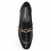 Jeffrey Campbell mocassini Clerk nero oro