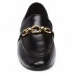 Jeffrey Campbell mocassini Clerk nero oro