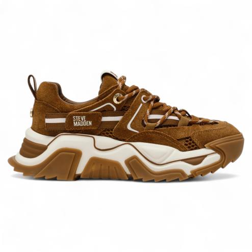 Steve Madden sneakers running Kingdom chestnut suede