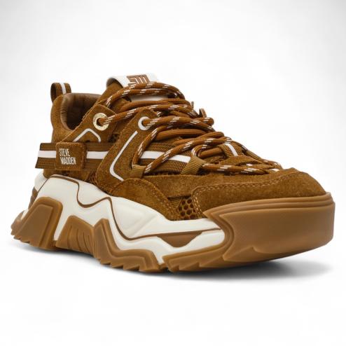 Steve Madden sneakers running Kingdom chestnut suede