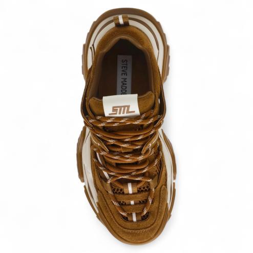 Steve Madden sneakers running Kingdom chestnut suede