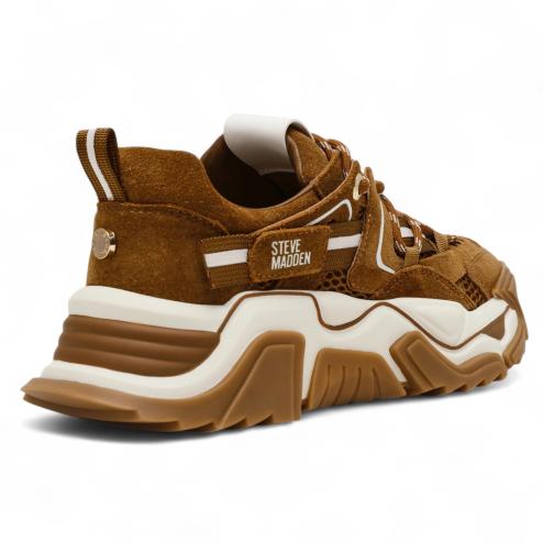 Steve Madden sneakers running Kingdom chestnut suede