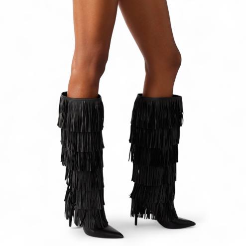 Steve Madden stivali con tacco Wanderlust nero
