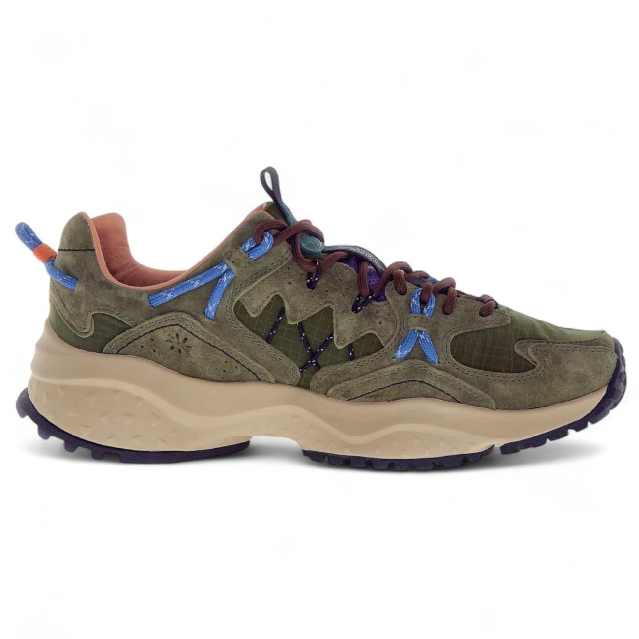 FLOWER MOUNTAIN Yamabushi uni suede military green