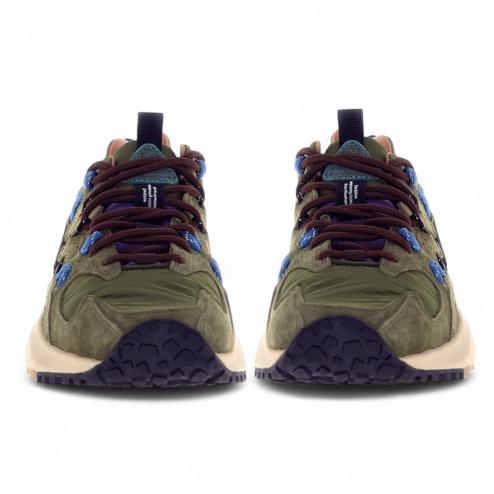 FLOWER MOUNTAIN Yamabushi uni suede verde militare