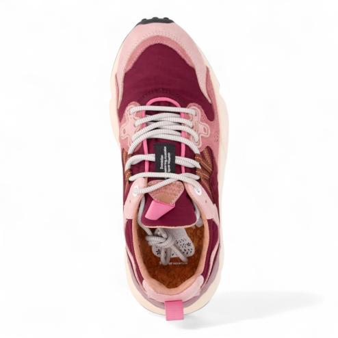 FLOWER MOUNTAIN Yamano 3 Rosa antico bordeaux