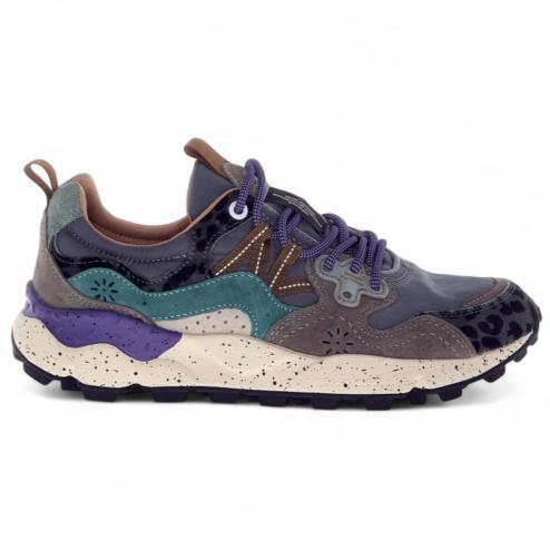 FLOWER MOUNTAIN Yamano 3 Uni suede cavallino maculato grigio