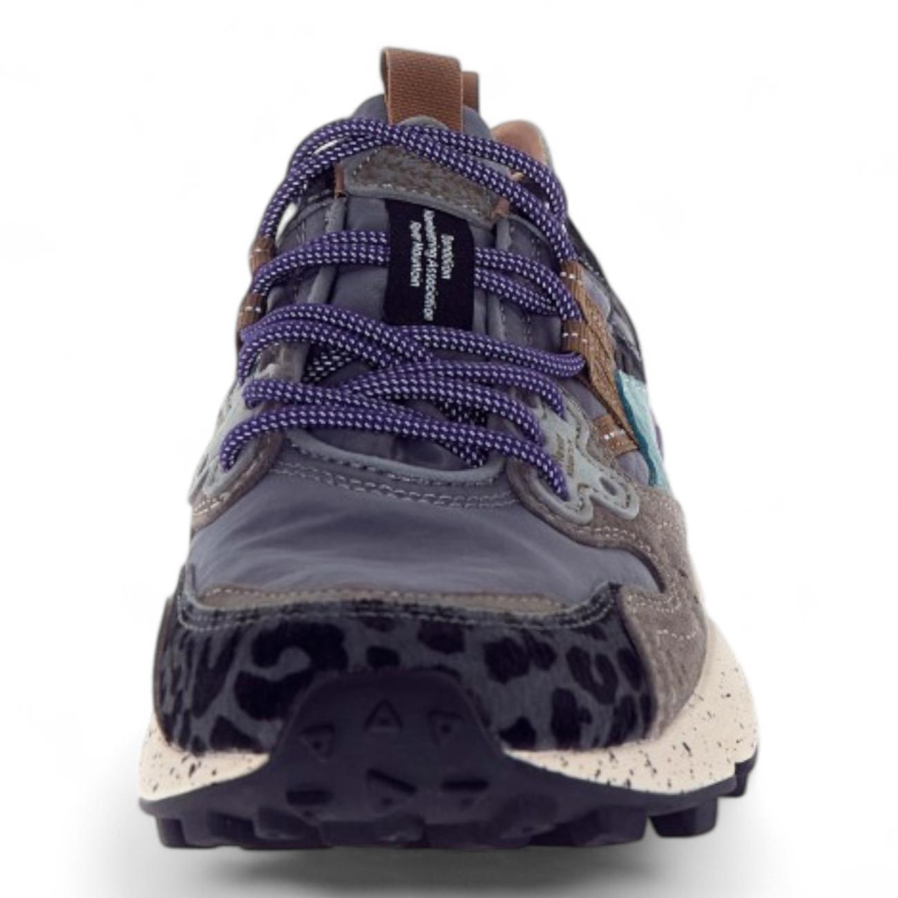 FLOWER MOUNTAIN Yamano 3 Uni suede cavallino maculato grigio