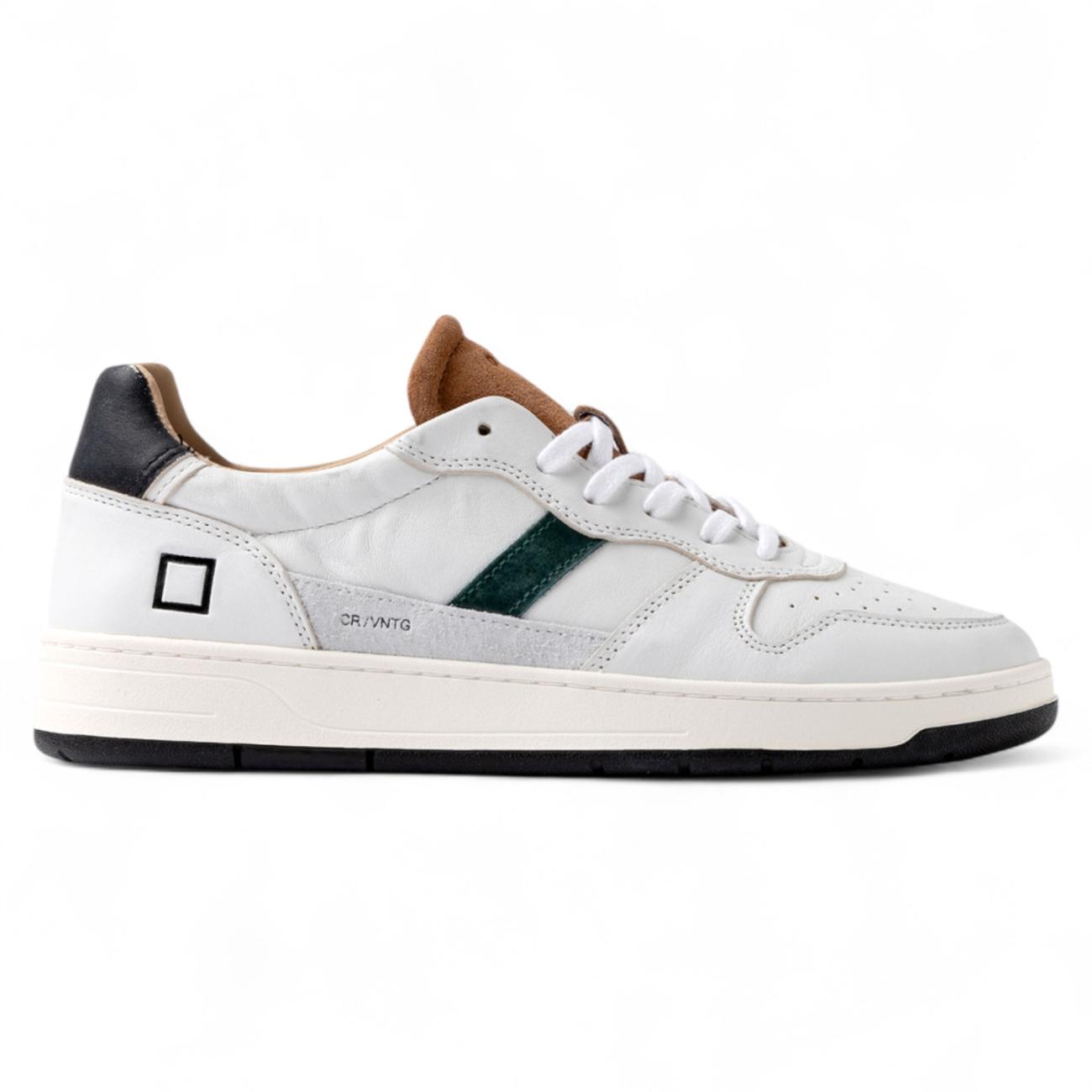 Date Court 2.0 Vintage White-Leather Low-Top Sneakers