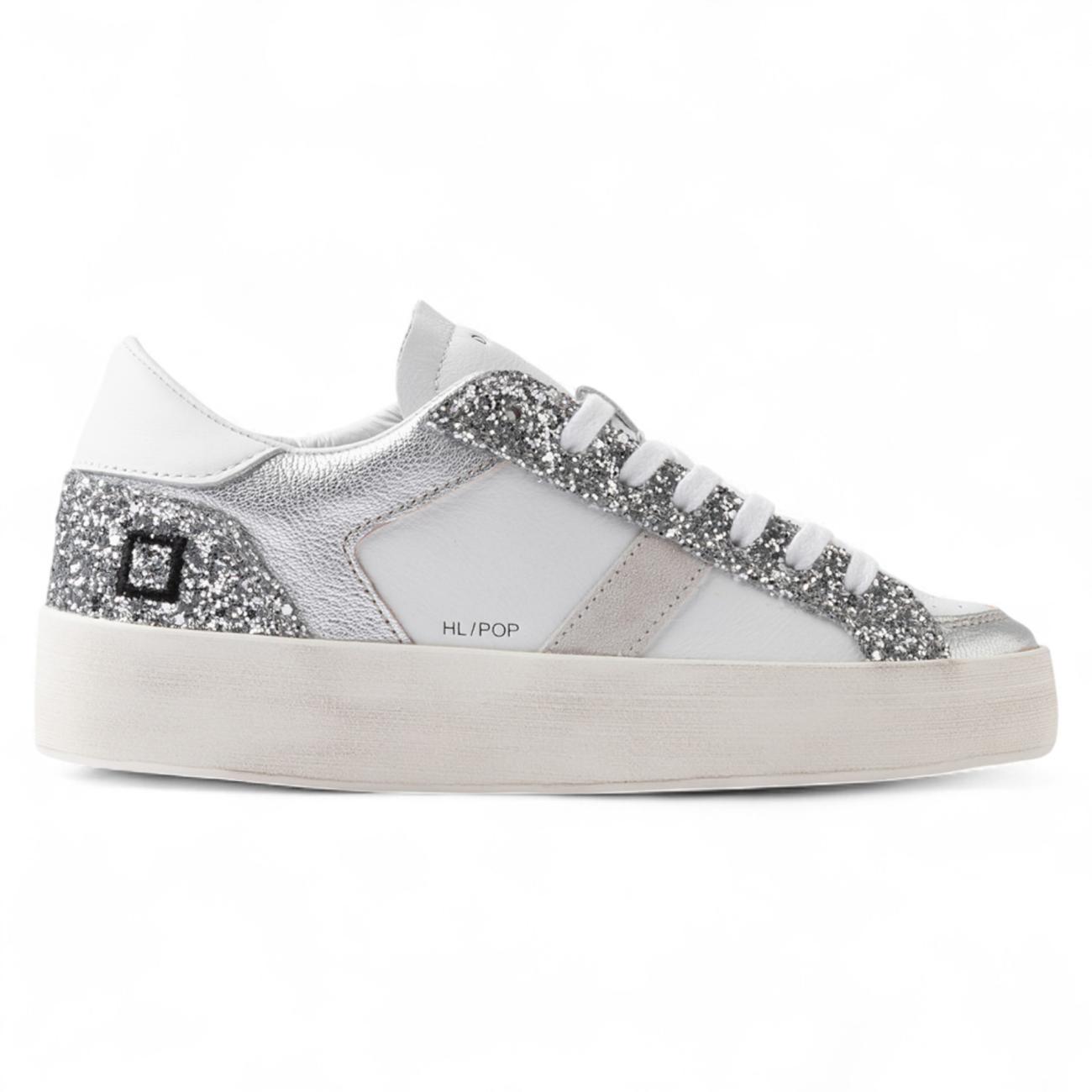 Date sneakers donna Hill Half Pop White-Silver