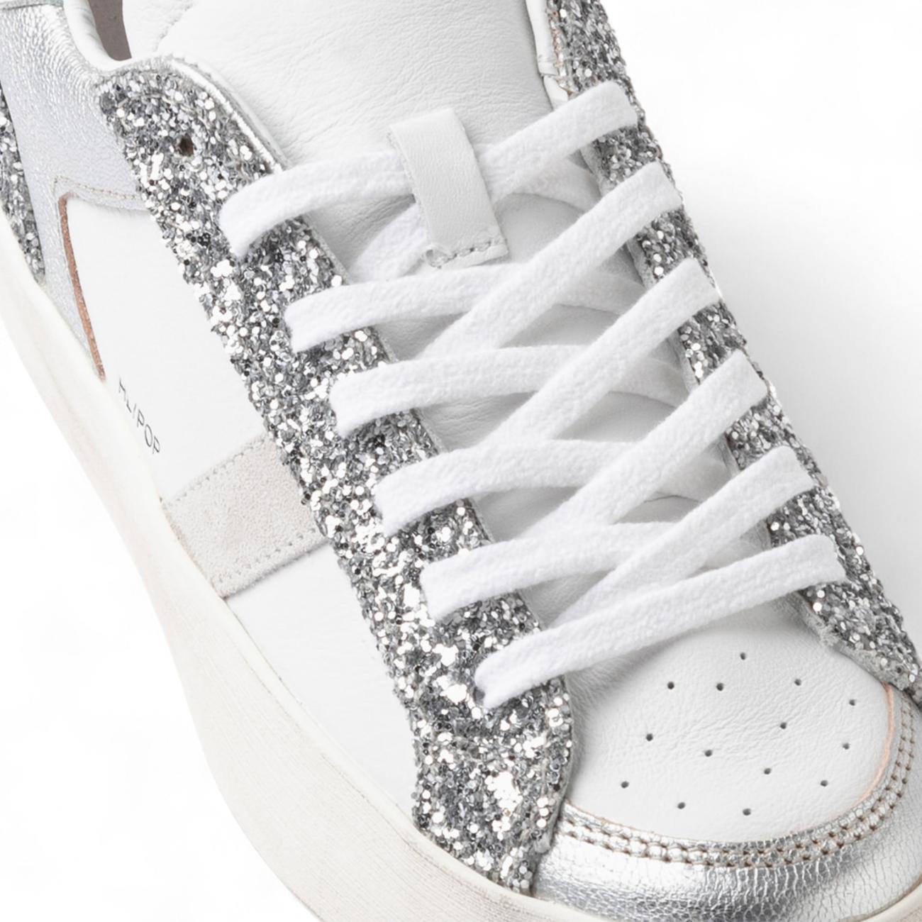 Date sneakers donna Hill Half Pop White-Silver