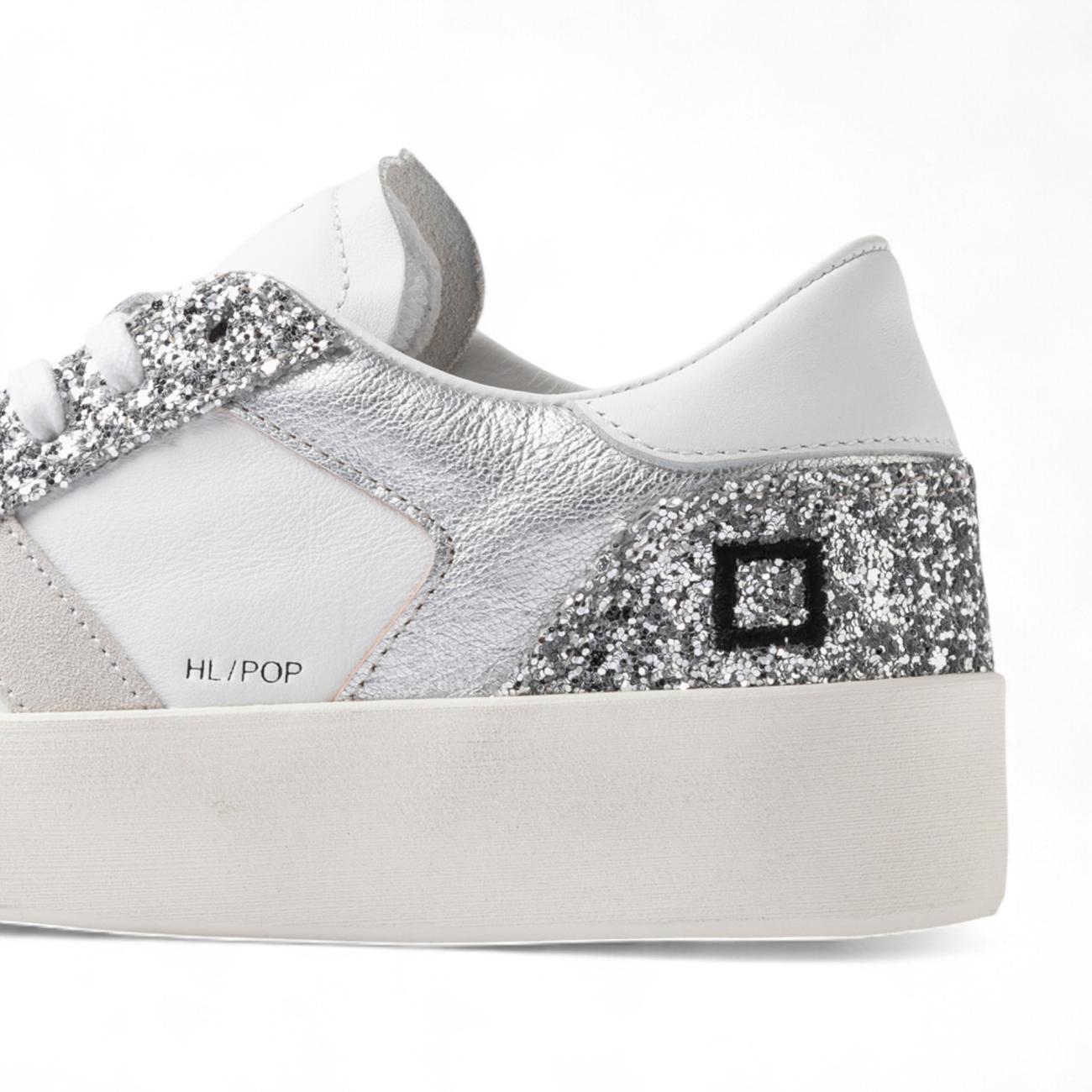Date Hill Half Pop White-Silver women's sneakers