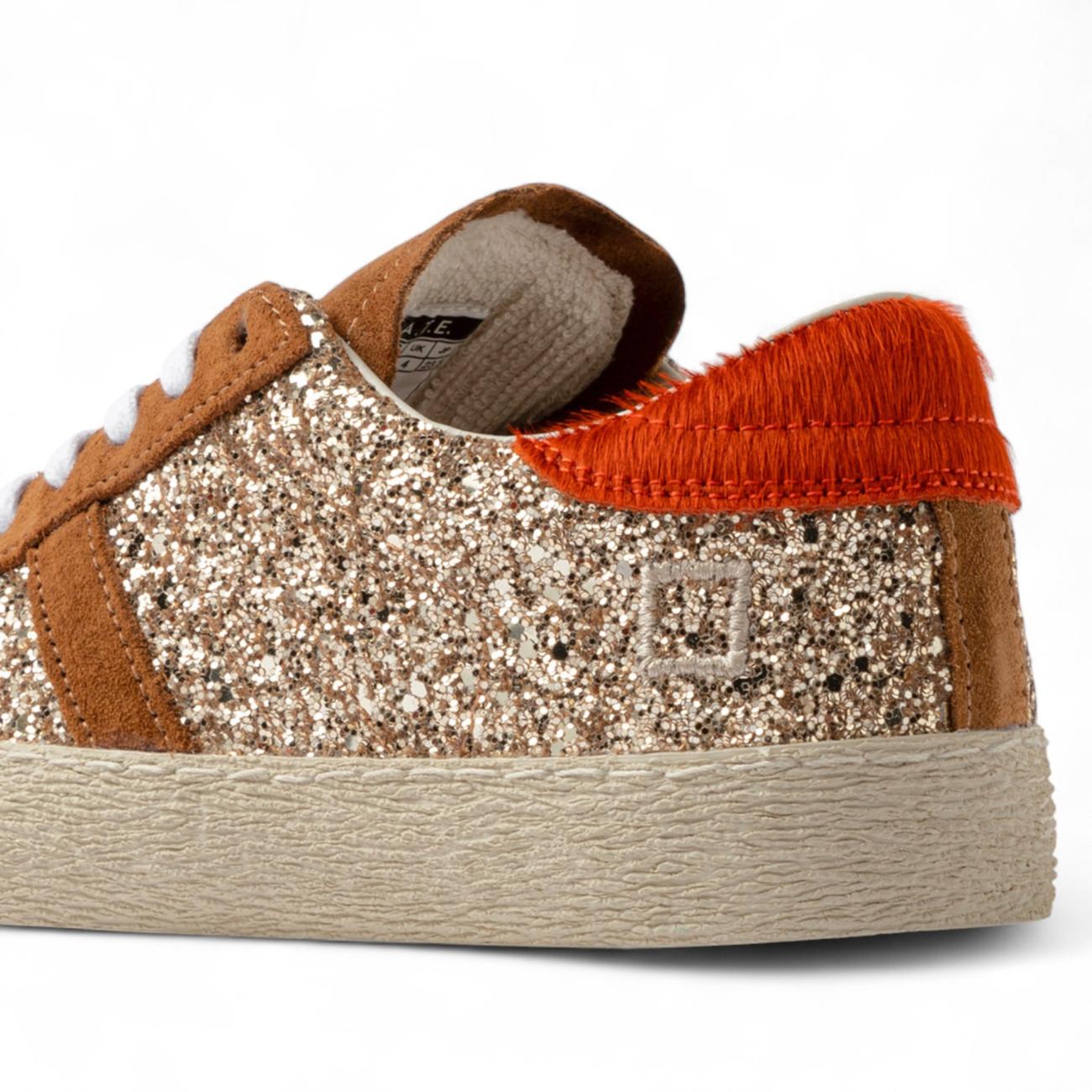 Date sneakers donna Hill Low Glitter Bronze