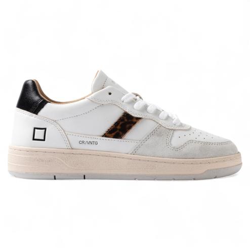 Date Court 2.0 Vintage Calf White-Leopard women's sneakers
