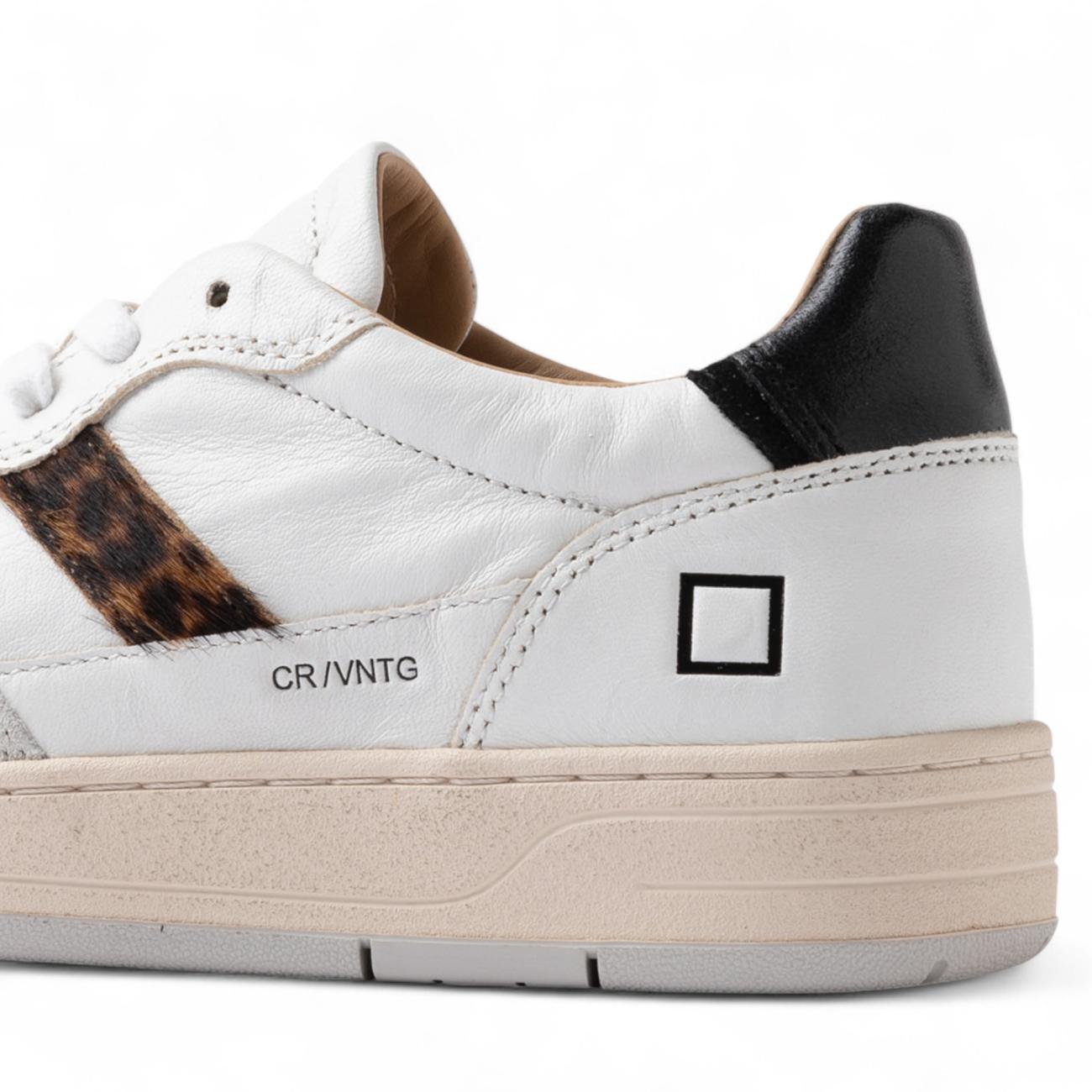 Date Court 2.0 Vintage Calf White-Leopard women's sneakers