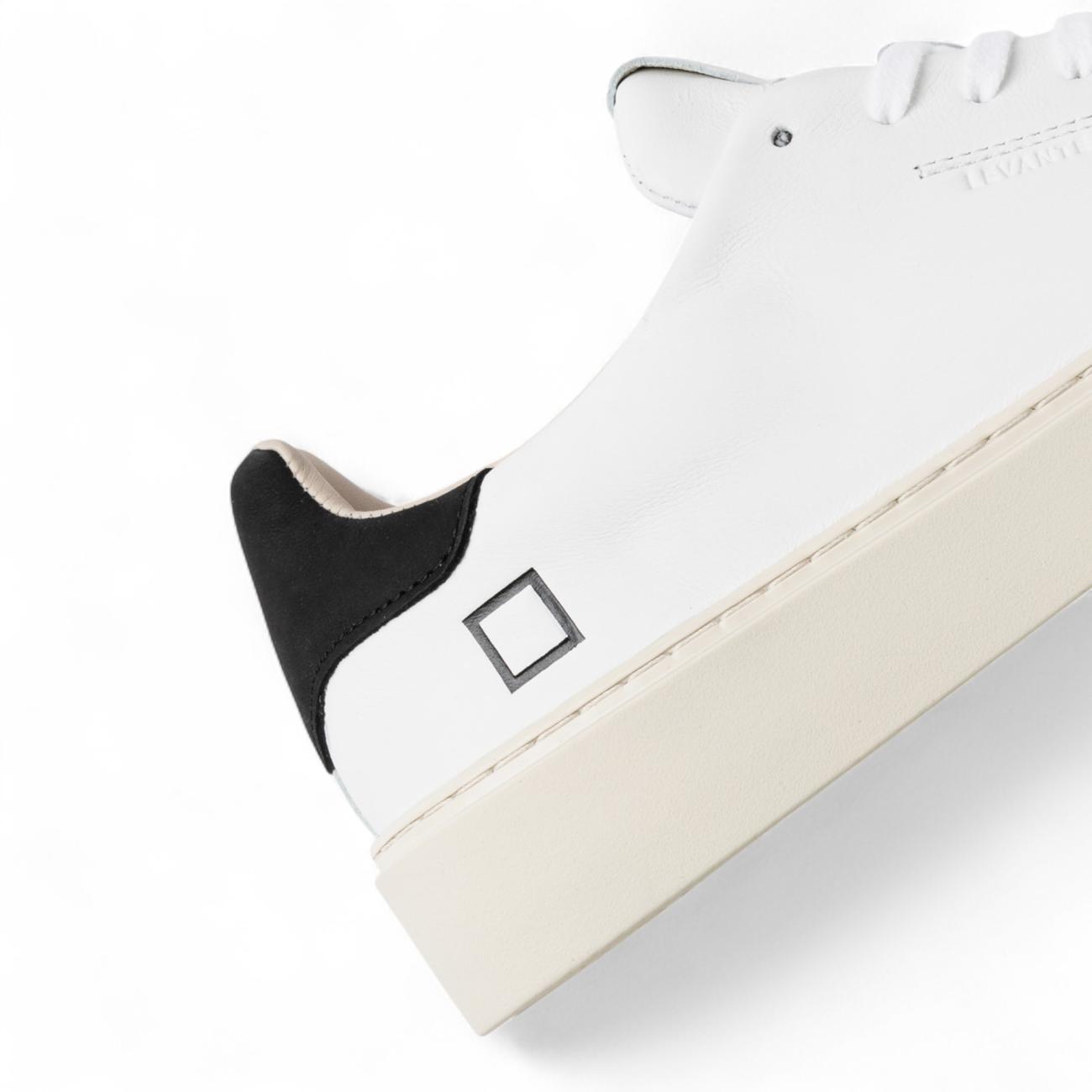 Date sneakers basse Levante Calf White-Black