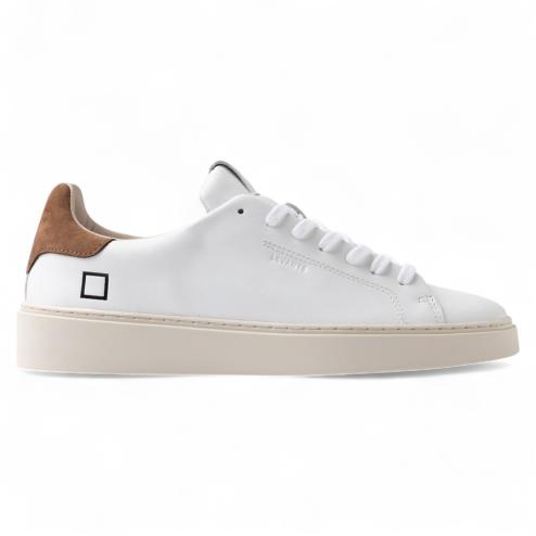 Date sneakers basse Levante Calf White-Brown