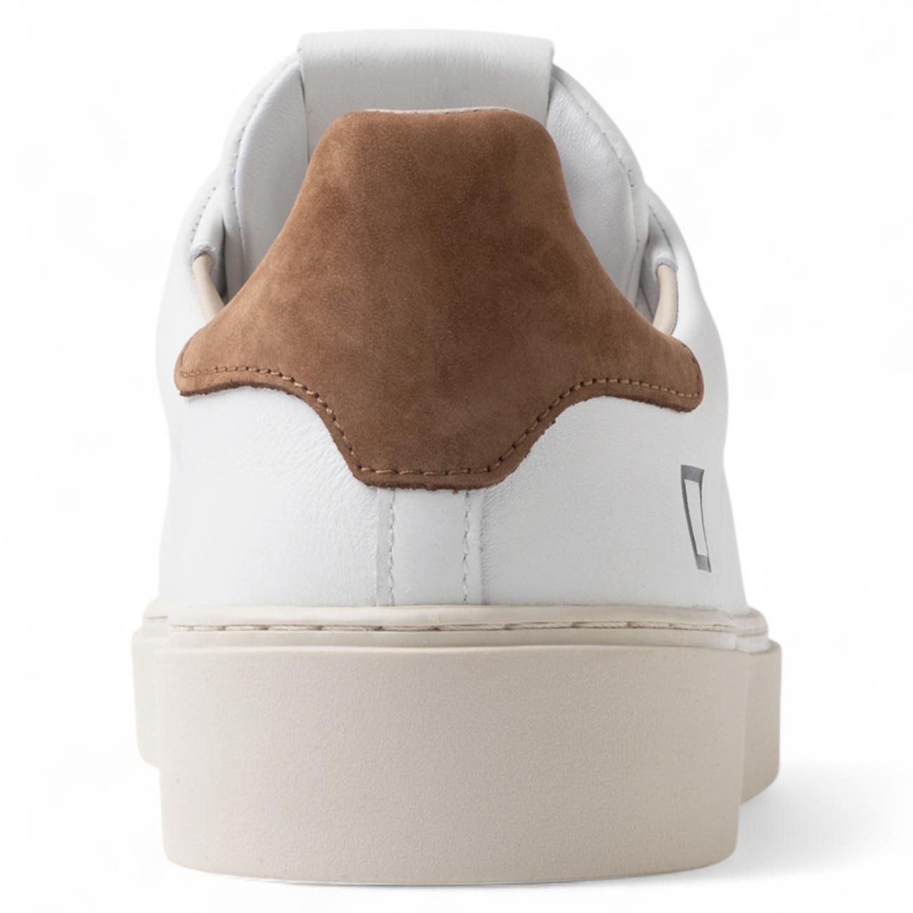 Date Levante Calf White-Brown low sneakers