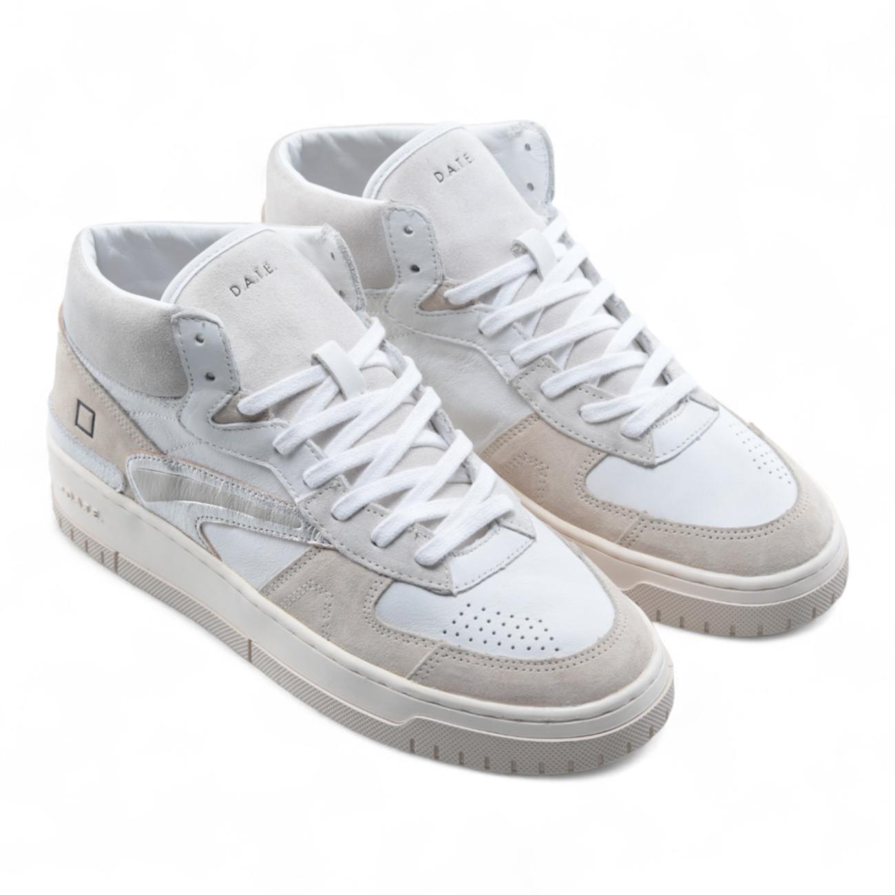 Date Torneo High Vintage Calf White high sneakers
