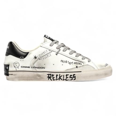 Crime London Distressed Ink Wall low sneakers
