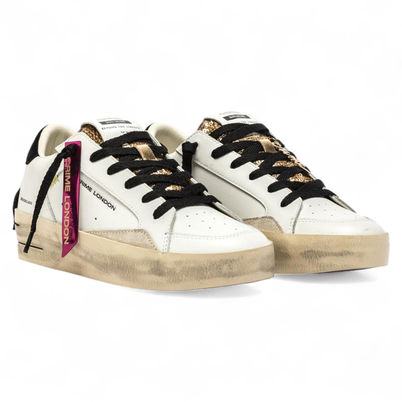 Crime London sneakers SK8 Deluxe Wedge Satin Spell