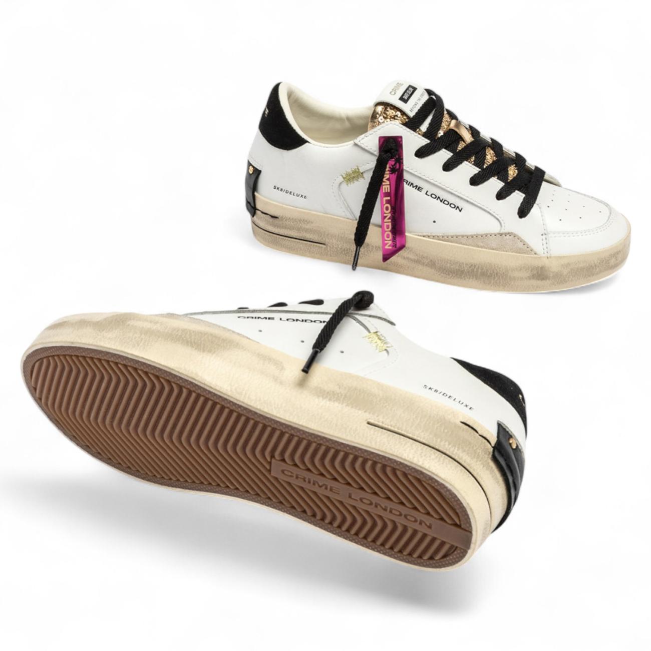 Crime London sneakers SK8 Deluxe Wedge Satin Spell