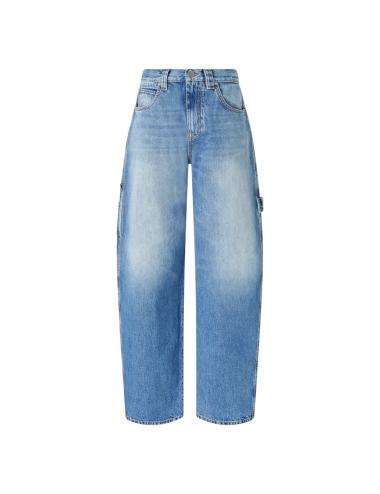 Pinko jeans balloon con dettagli workwear